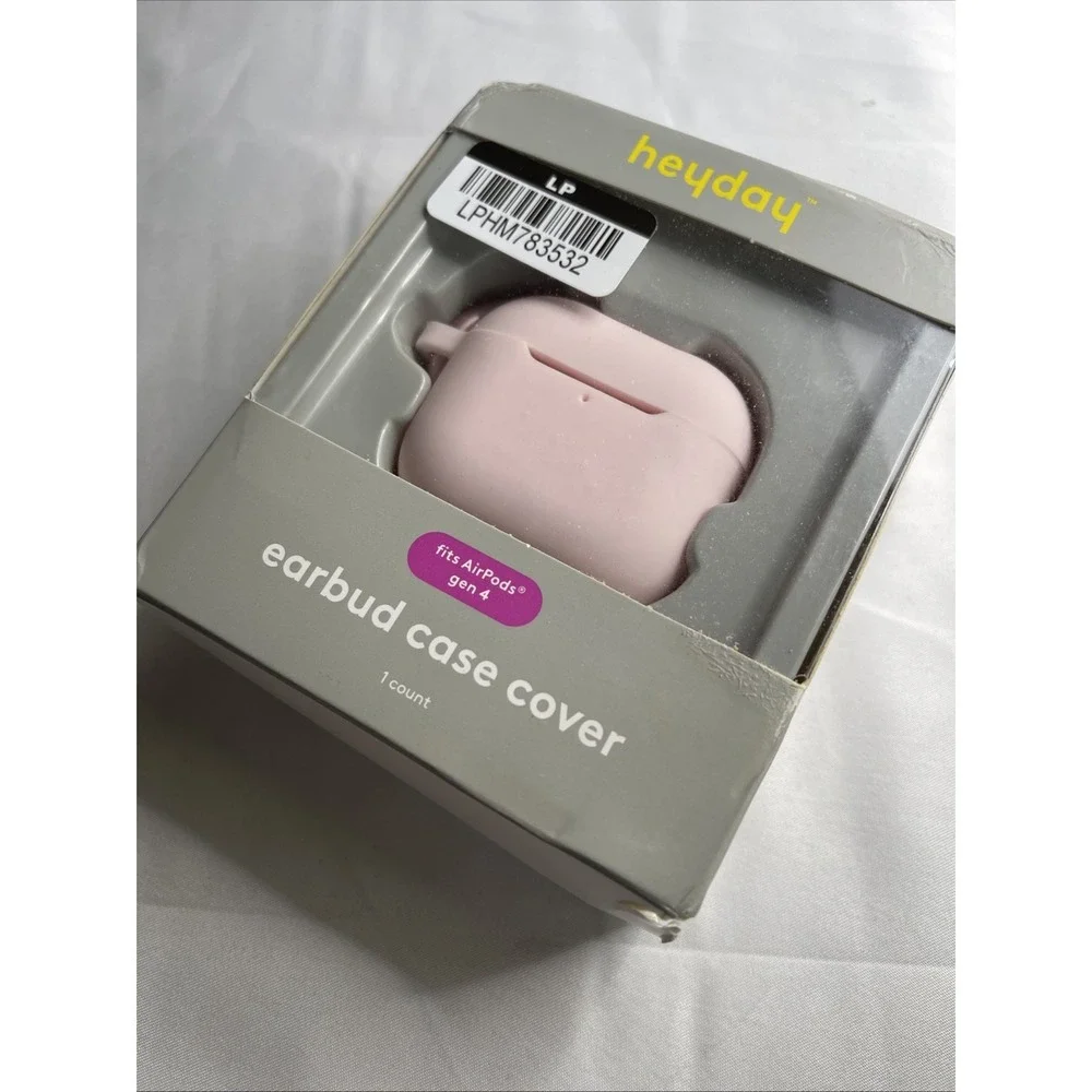 heyday Apple AirPods (4th generation) Silicone Case with Clip Pink